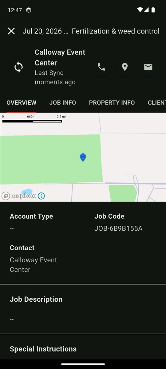 Helix Field mobile — job detail